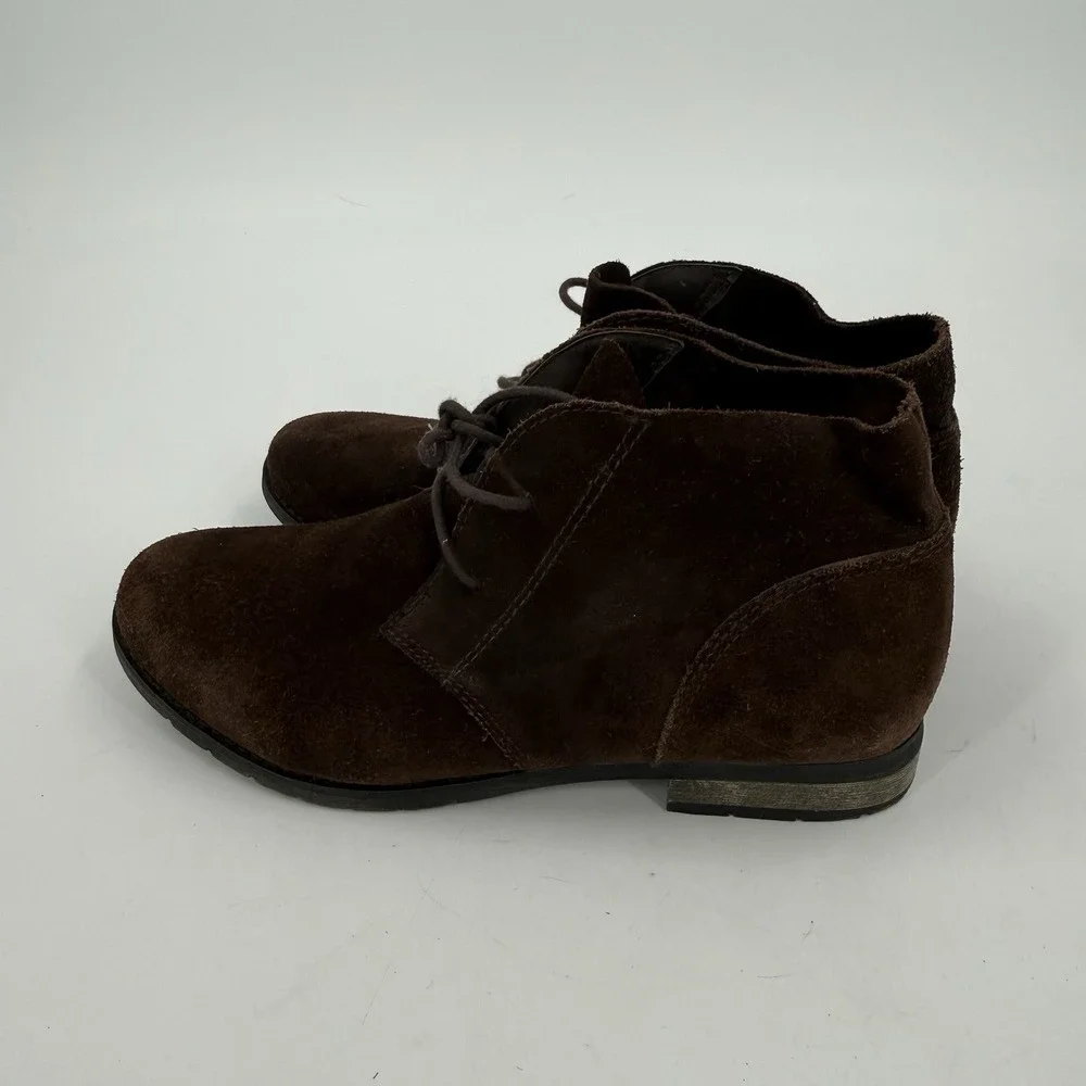 Björndal Women's 8 Brown Suede Chukka Boots Lace Up Ankle Desert Comfort Shoes